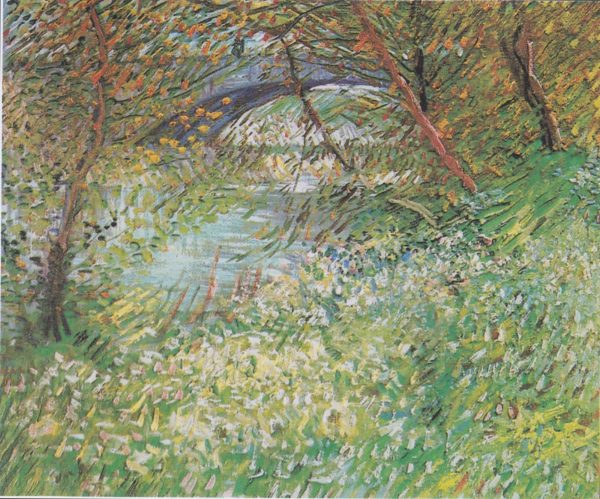 Banks of the Seine with Pont de Clichy in the Spring by Vincent Van Gogh