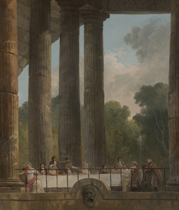 Banquet in Temple Ruins by Hubert Robert