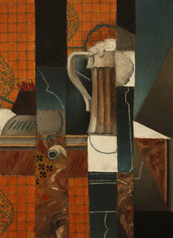 Beer Glass and Cards by Juan Gris