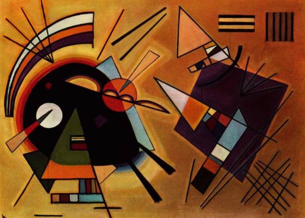 Black and Violet by Wassily Kandinsky