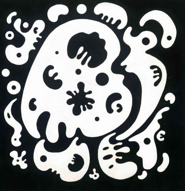 Black Forms on White by Wassily Kandinsky