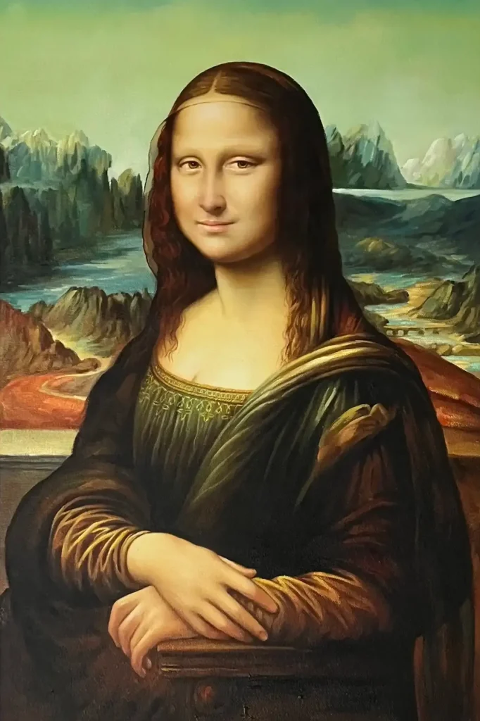 Mona Lisa by Leonardo da Vinci finished canvas sample