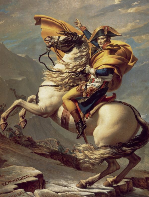 Bonaparte Crossing The St Bernard Pass 1800 by Jacques-Louis David
