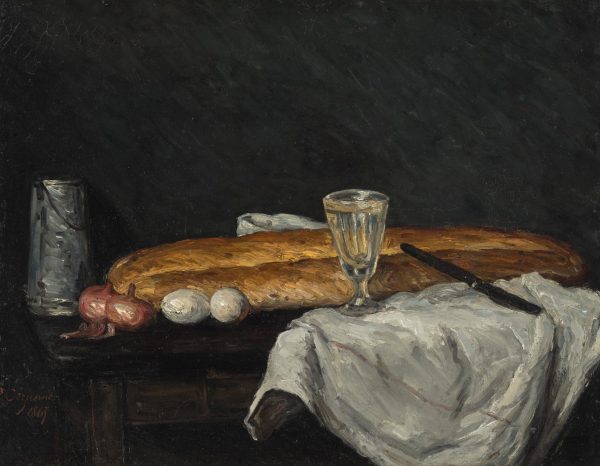 Bread and Eggs by Paul Cezanne