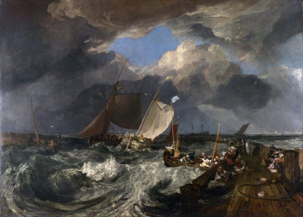 Calais Pier with French Poissards Preparing for Sea by Jmw Turner