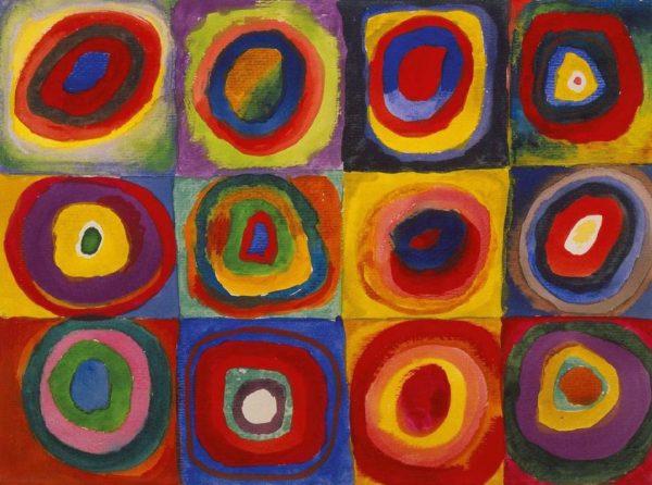 Color Study. Squares with Concentric Circles by Wassily Kandinsky