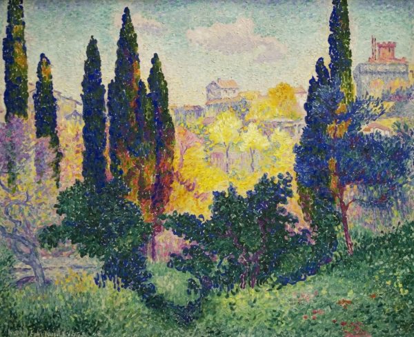 Cypress Trees at Cagnes by Henri Edmond Cross
