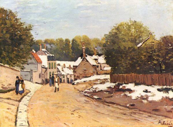 Early Snow at Louveciennes by Alfred Sisley