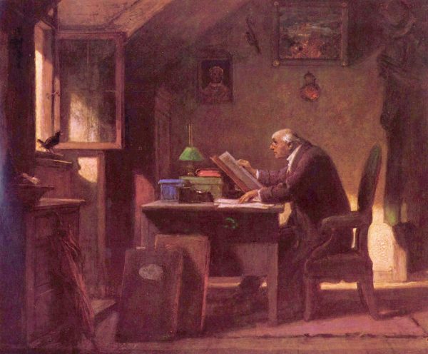 Ein Besuch by Carl Spitzweg