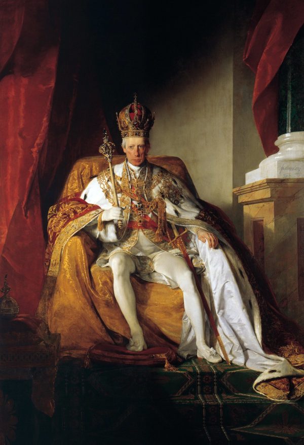 Emperor Franz I of Austria in his Coronation Robes by Friedrich von Amerling