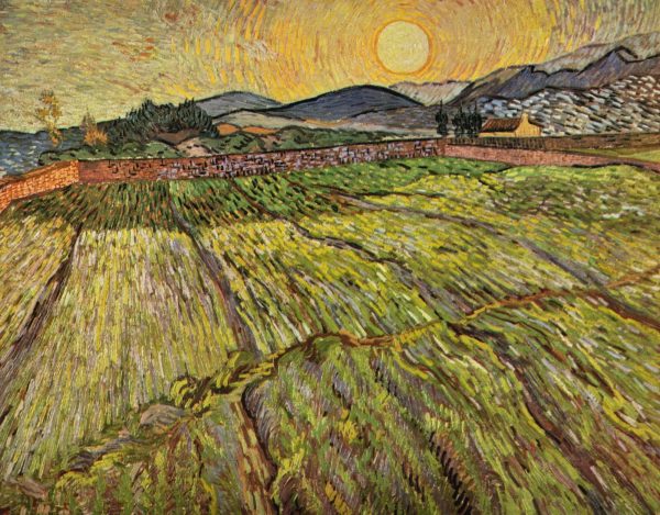 Enclosed Field with Rising Sun by Vincent Van Gogh