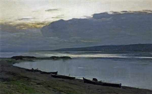 Evening on the Volga by Isaac Levitan