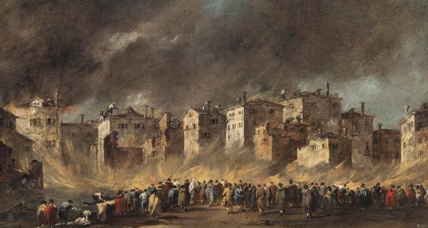 Fire in the San Marcuola Oil Depot by Francesco Guardi