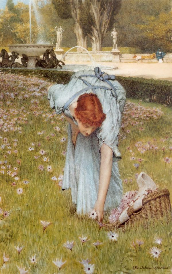 Flora, Spring in the Gardens of the Villa Borghese by Lawrence Alma-Tadema