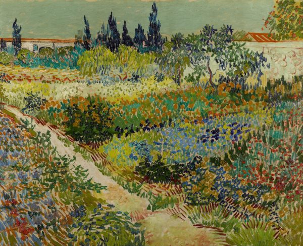 Flowering Garden with Path by Vincent Van Gogh