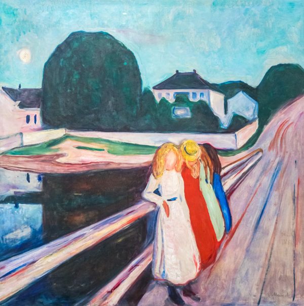 Four Girls on a Bridge by Edvard Munch