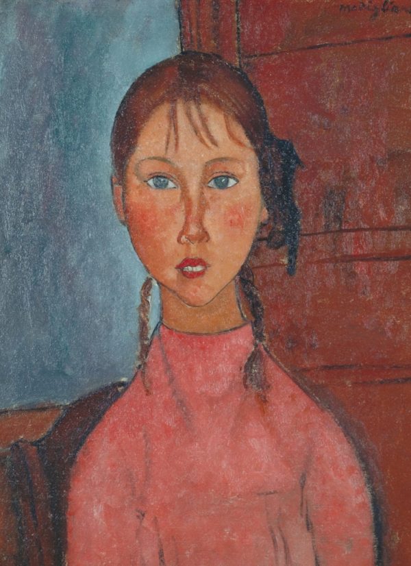 Girl with Braids by Amedeo Modigliani