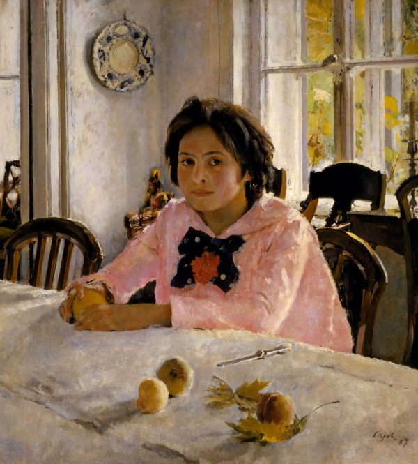 Girl with Peaches by Valentin Alexandrovich Serov