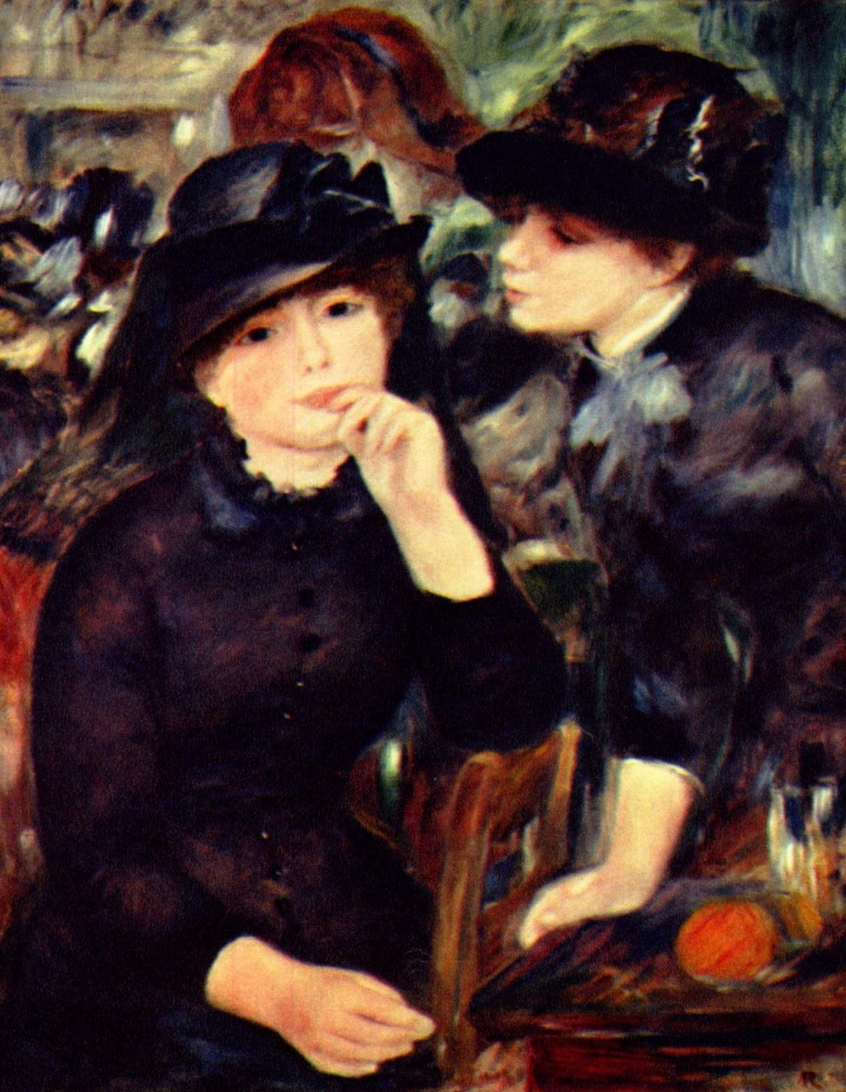 Girls in Black by Pierre Auguste Renoir - hand-painted oil reproduction