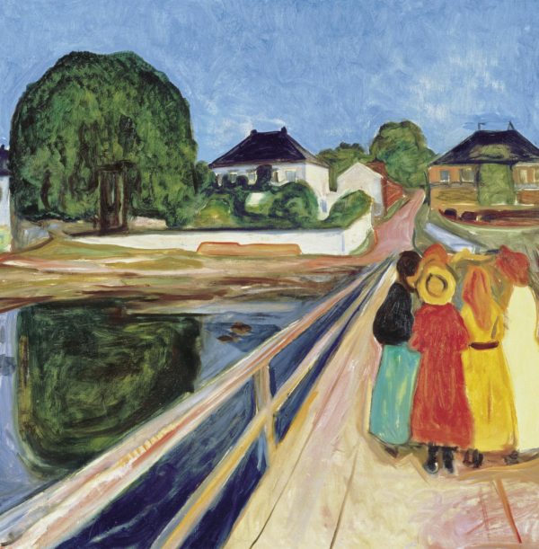 Girls on a Bridge by Edvard Munch