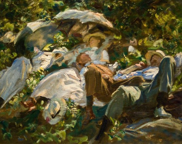 Group with Parasols by John Singer Sargent