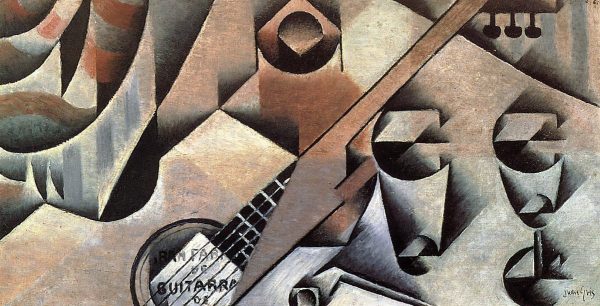 Guitar and Glasses by Juan Gris