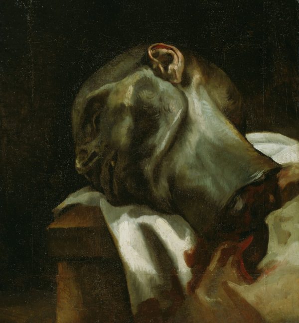 Head of a Guillotined Man by Theodore Gericault
