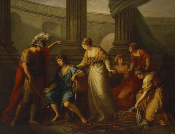 Hector Calls Paris To The Battle by Angelica Kauffman
