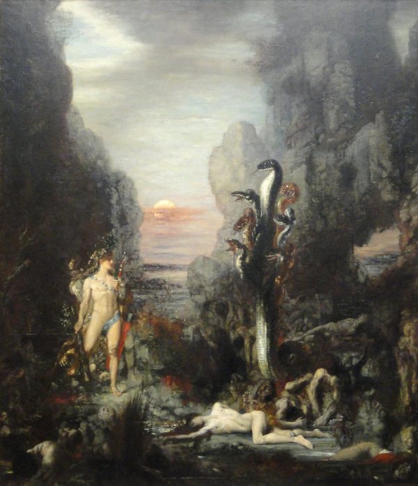 Hercules and the Lernaean Hydra by Gustave Moreau