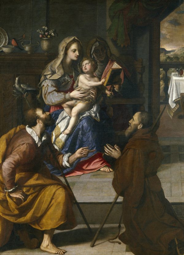 Holy Family with Cardinal Fernando de Medici by Alessandro Allori