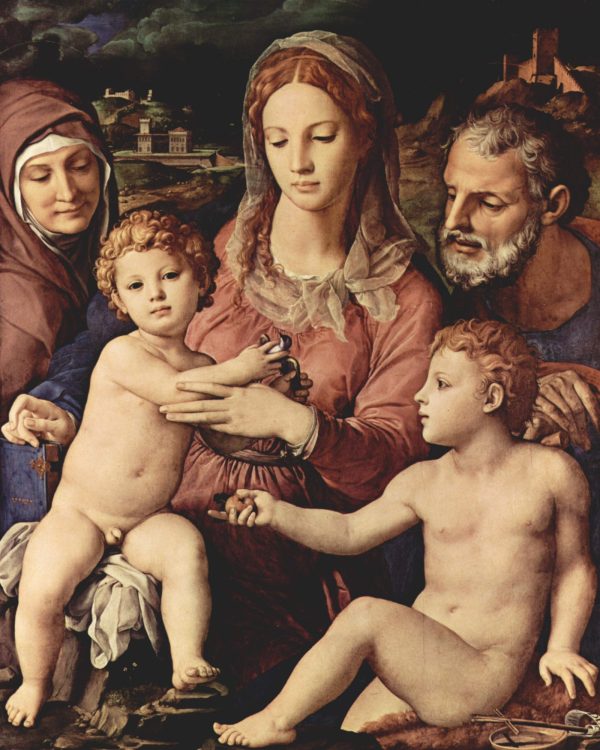 Holy Family with St. Anne and the Infant St. John by Agnolo Bronzino
