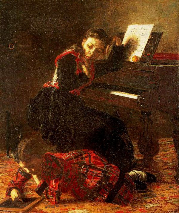 Home Scene by Thomas Eakins