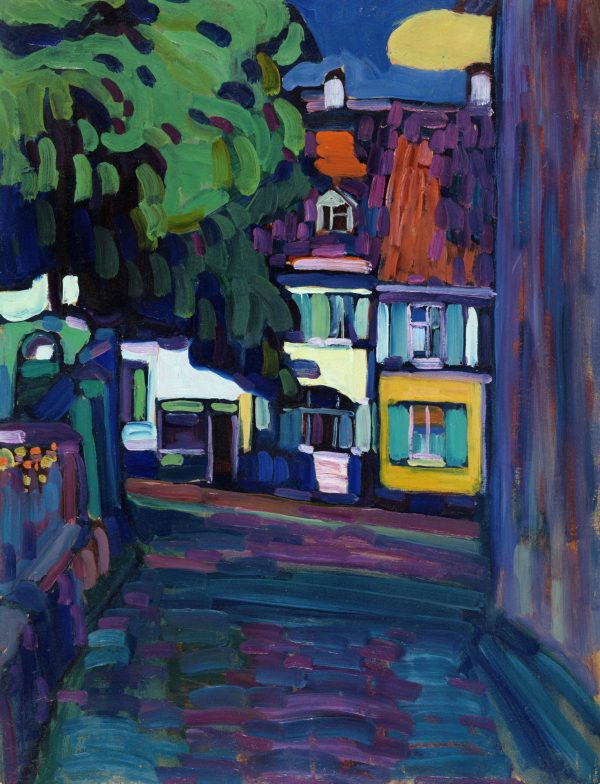 Houses in Murnau on Obermarkt by Wassily Kandinsky