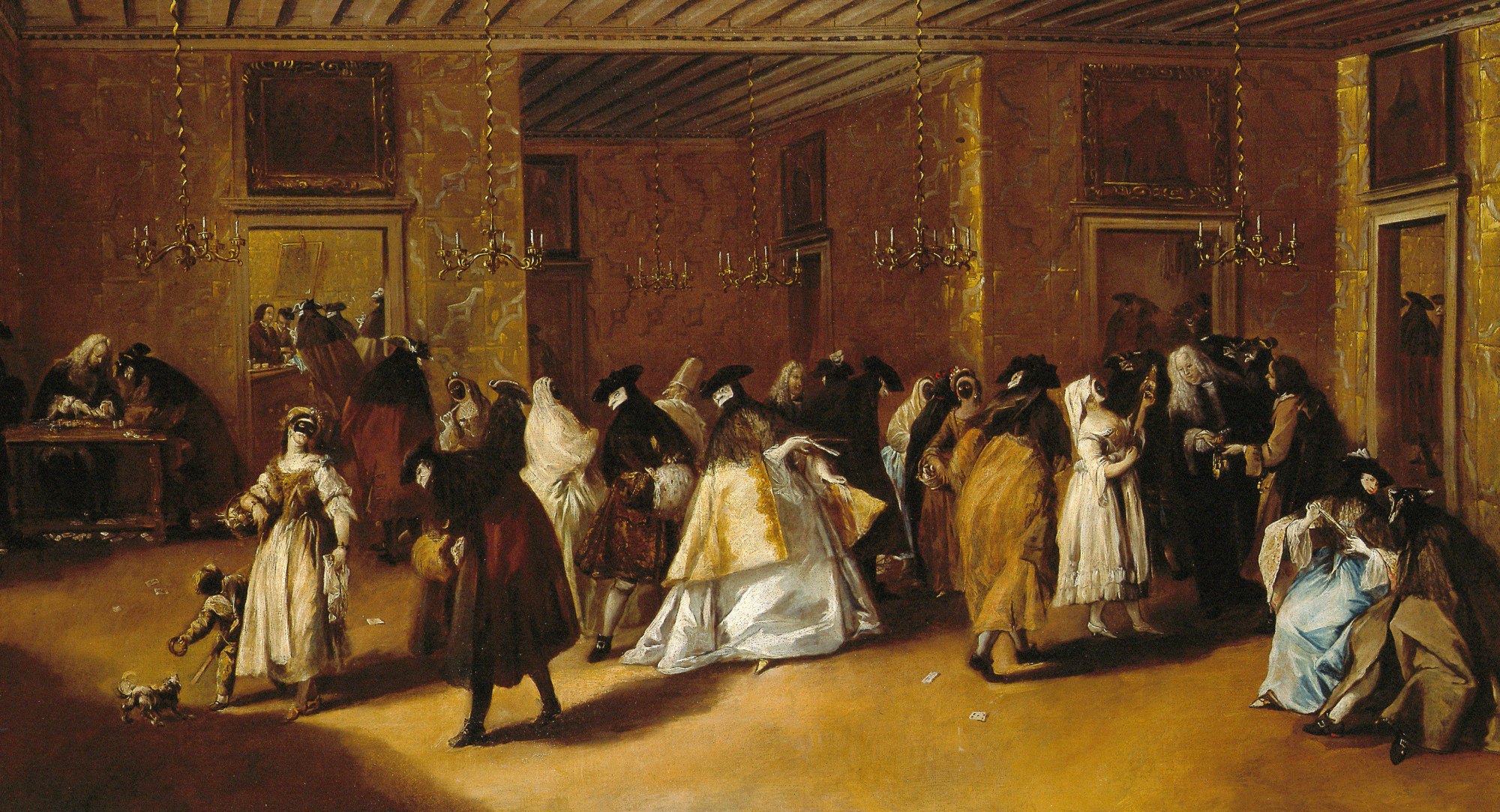 Il Ridotto (The Foyer) by Francesco Guardi - hand-painted oil reproduction