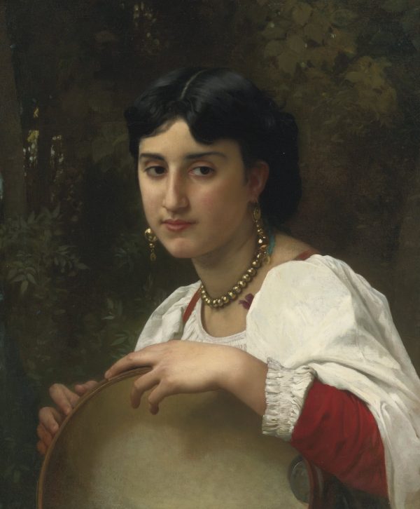 Italian Girl with Tambourine by William Bouguereau