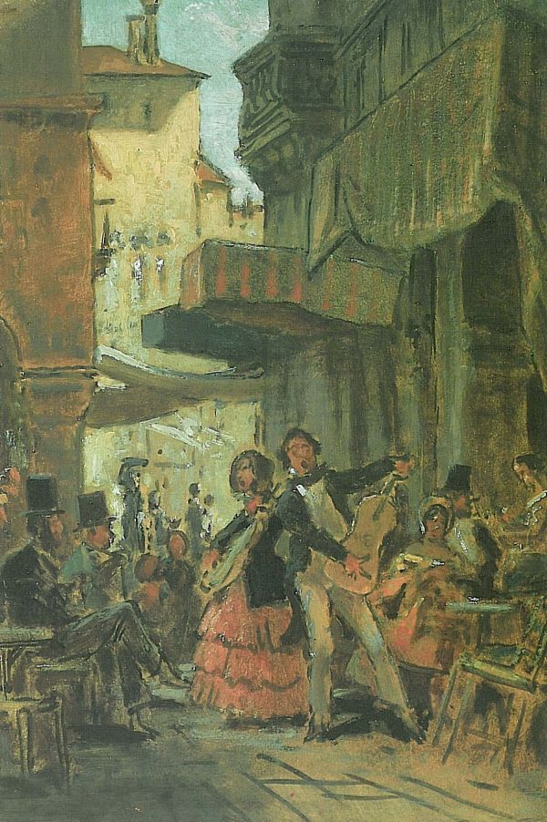 Italian Street Singers by Carl Spitzweg