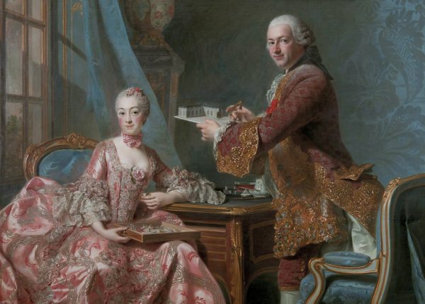 Jean-Rodolphe Perronet with his Wife by Alexander Roslin