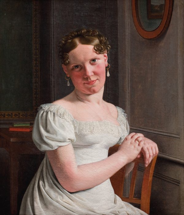 Julie Eckersberg the Artists Second Wife by Christoffer Wilhelm Eckersberg