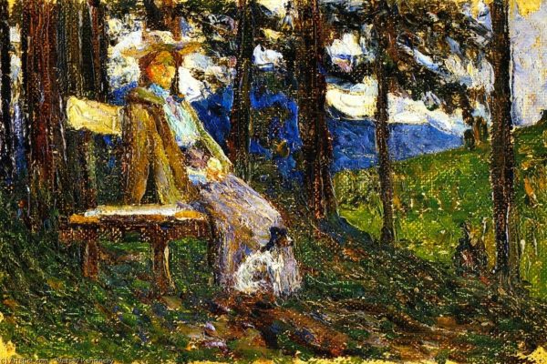 Kochel - Anja and Daisy by Wassily Kandinsky