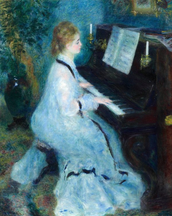 Lady at the Piano by Pierre Auguste Renoir