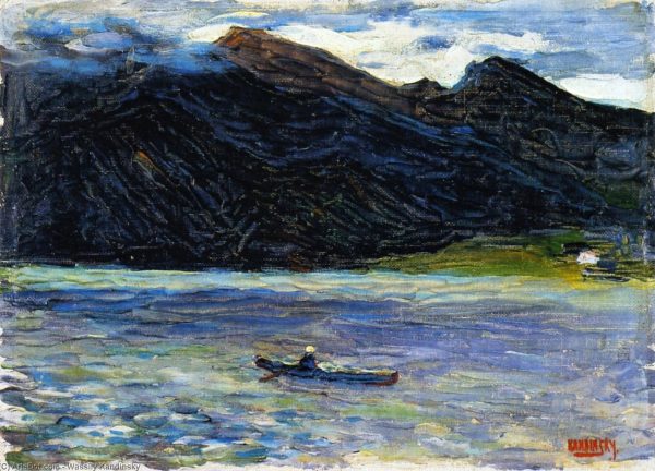 Lake with Boat by Wassily Kandinsky