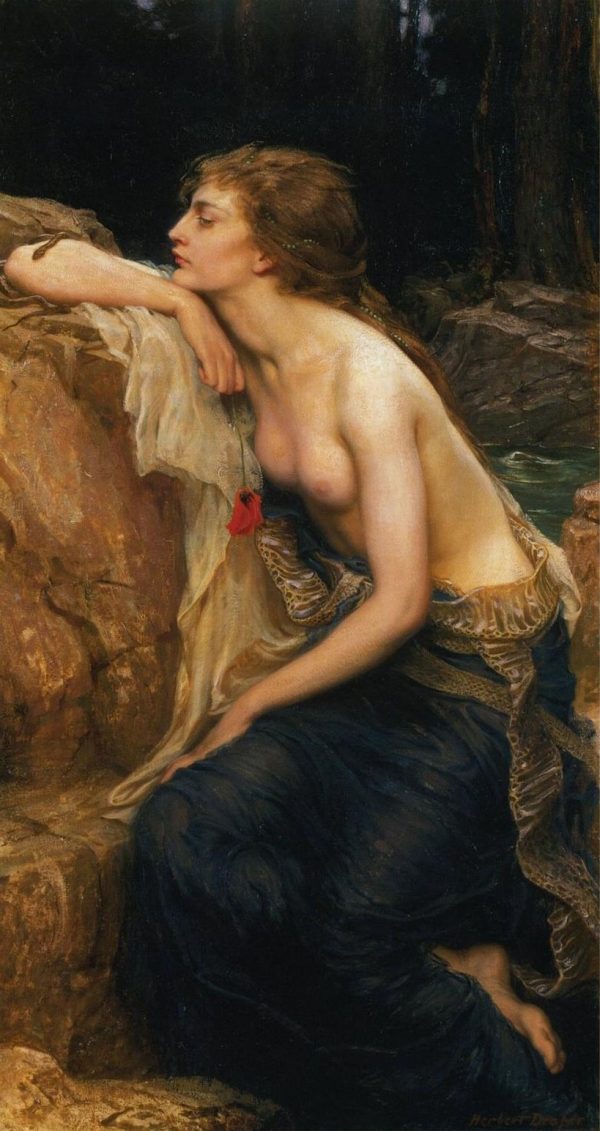 Lamia by Herbert Draper