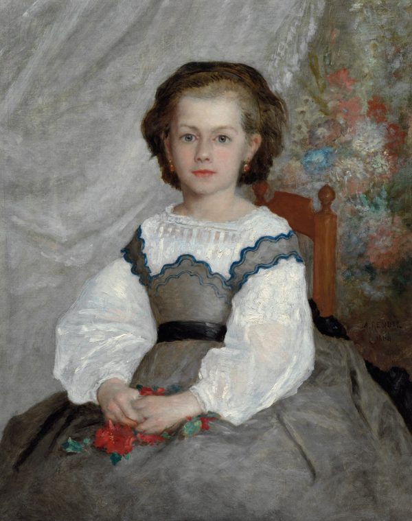 Little Miss Romaine Lacaux by Pierre Auguste Renoir