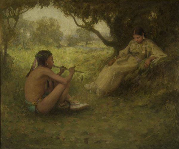 Lovers by E Irving Couse