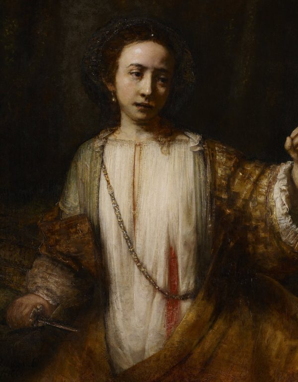 Lucretia 1666 by Rembrandt