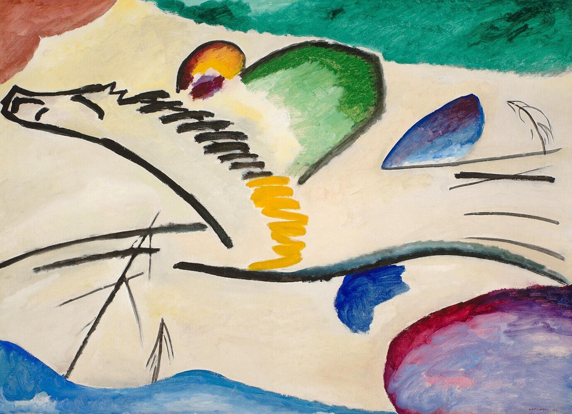 Lyrical by Wassily Kandinsky - hand-painted oil reproduction