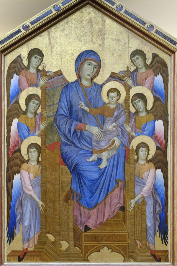 Madonna Enthroned with the Child and Two Angels by Giovanni Cimabue