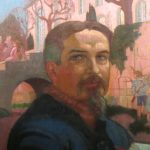 Self-portrait of Maurice Denis in front of the Priory, 1921