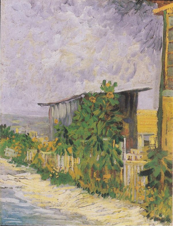 Montmartre Path with Sunflowers by Vincent Van Gogh