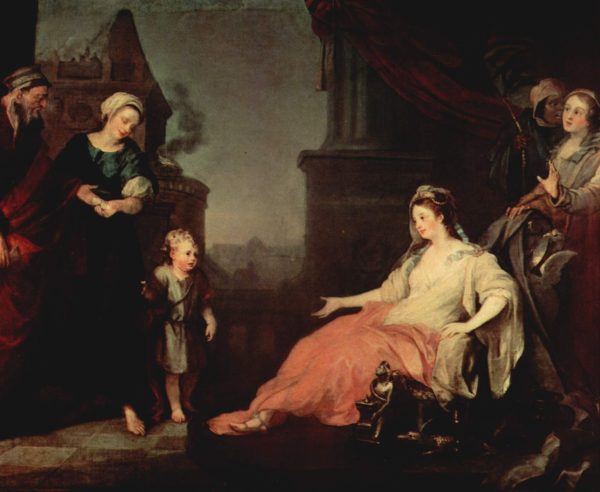 Moses Brought Before Pharaoh's Daughter by William Hogarth